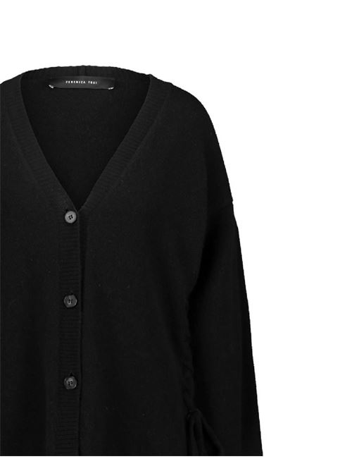 Black woman cardigan FEDERICA TOSI | 3210035129